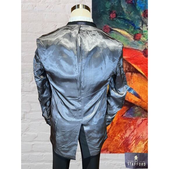 Stafford Tuxedo Jacket 40L Mens Black Suit Coat Jacket Only - Picture 9 of 14